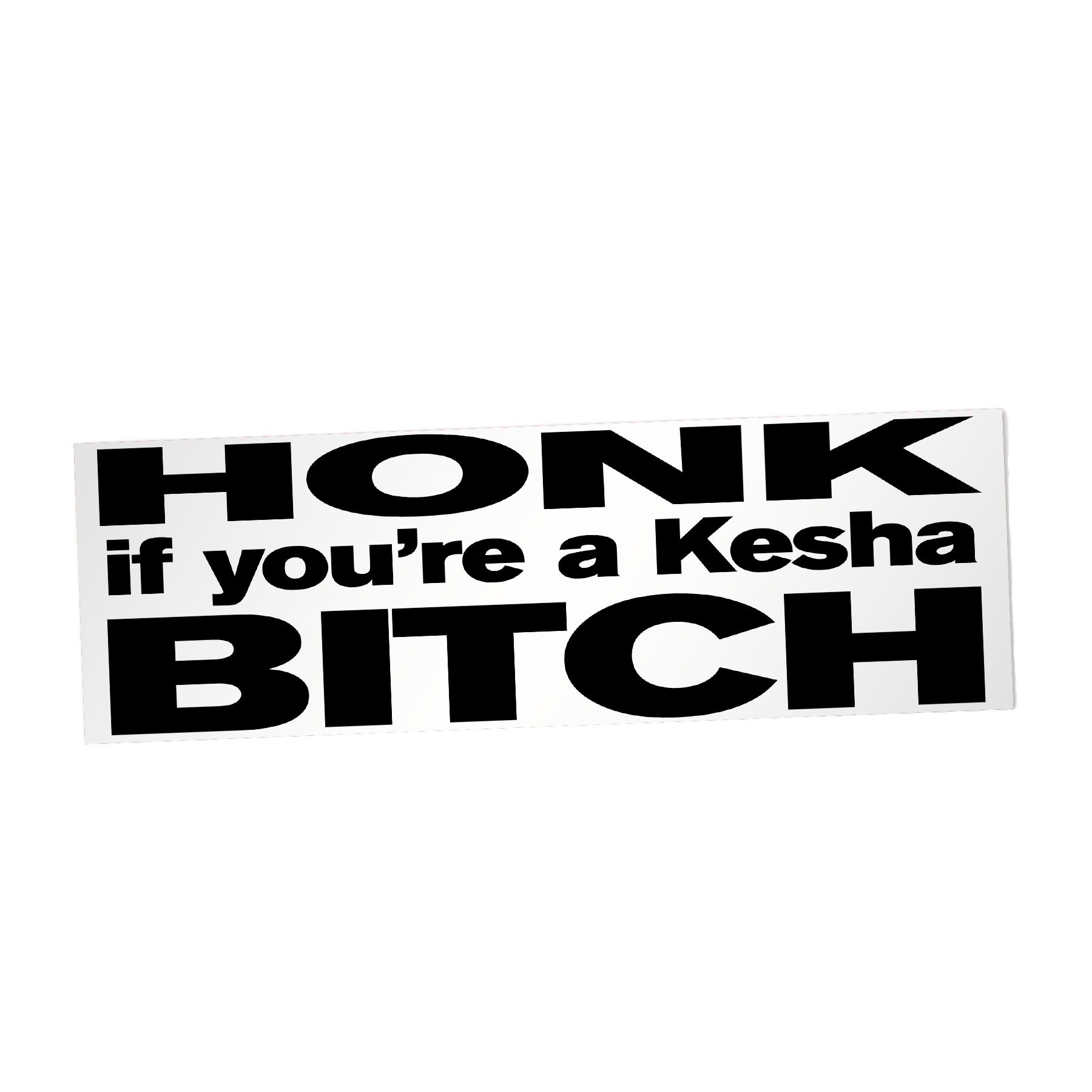 HONK IF YOU'RE A KESHA BITCH BUMPER STICKER – Kesha