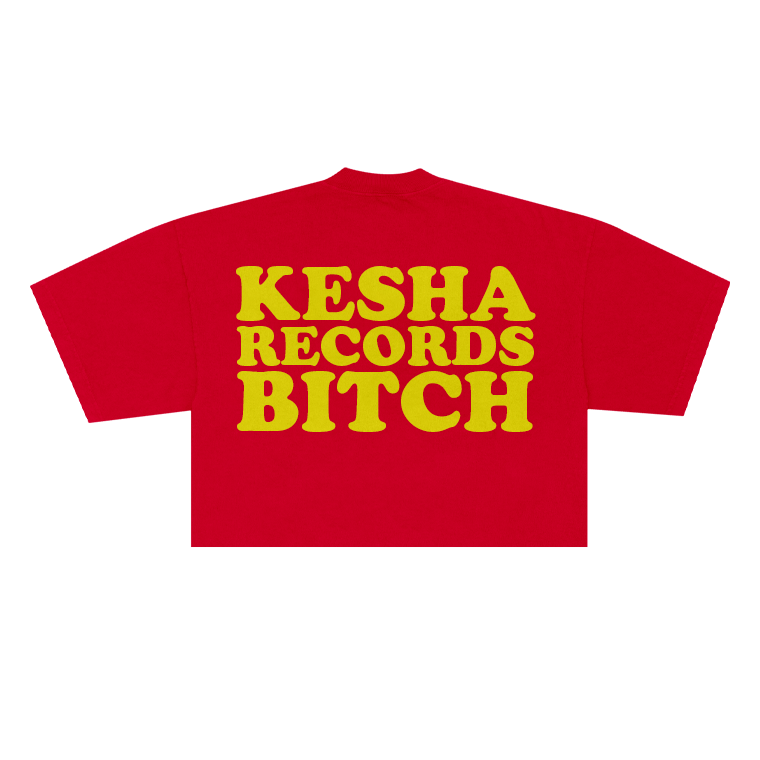 KESHA RECORDS BITCH CROPPED TEE – Kesha